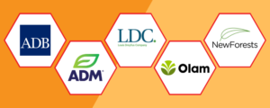 Workshop speakers - company logos ADM, ADB, Olam, Louis Drefus Company, New Forests